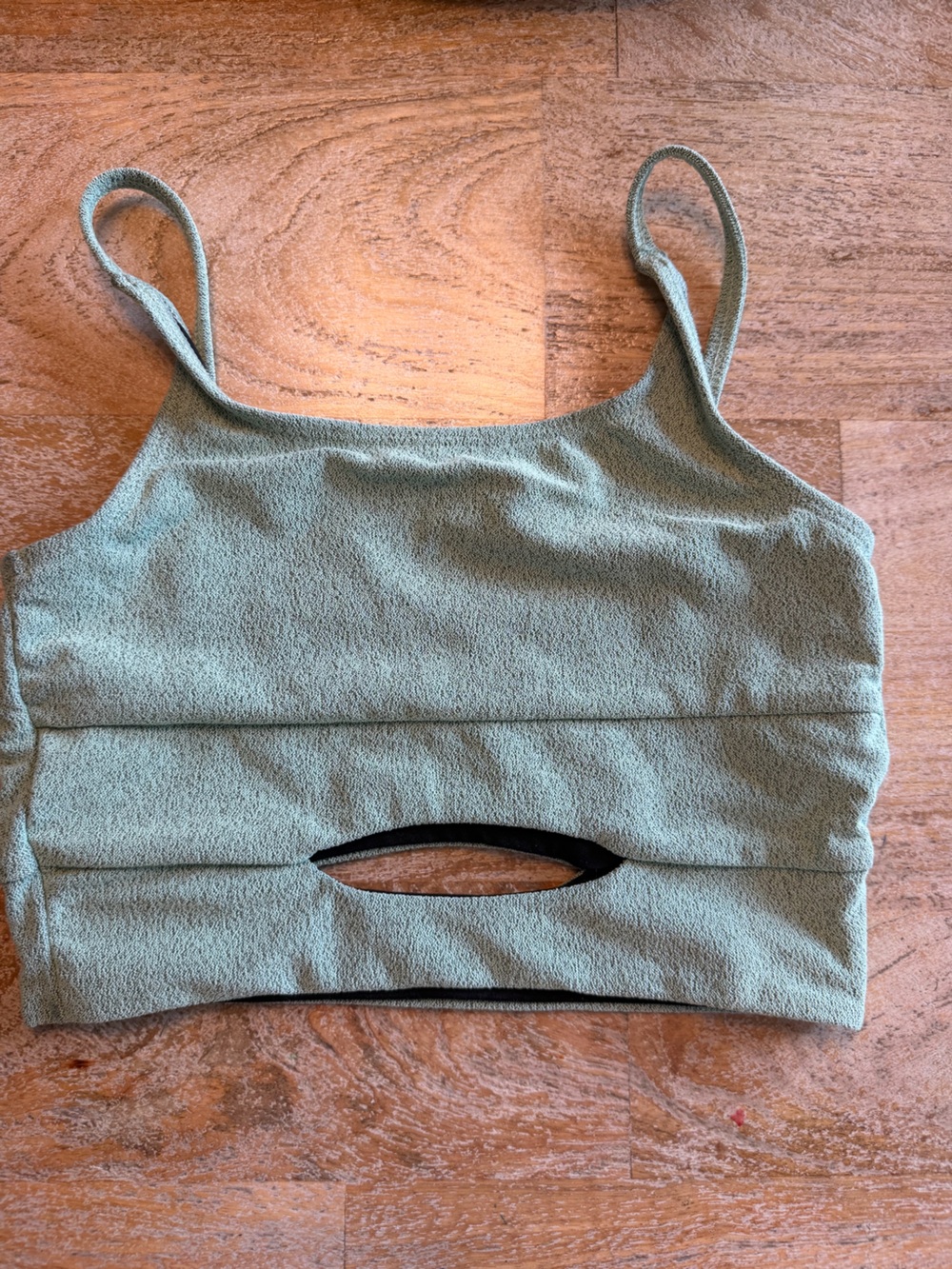 Girls Five Dancewear Cutout Bra Top - Sage Green